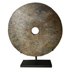 Stone Bi Disc on Stand
