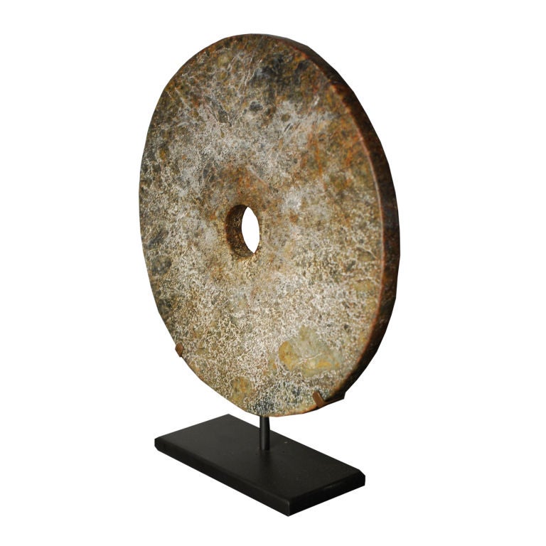 Stone Bi Disc on Stand