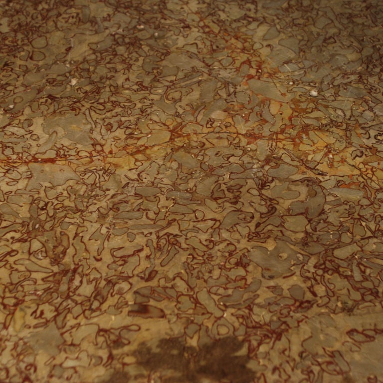 19th Century Chinese Eight Immortals Puddingstone Top Table In Excellent Condition In Chicago, IL