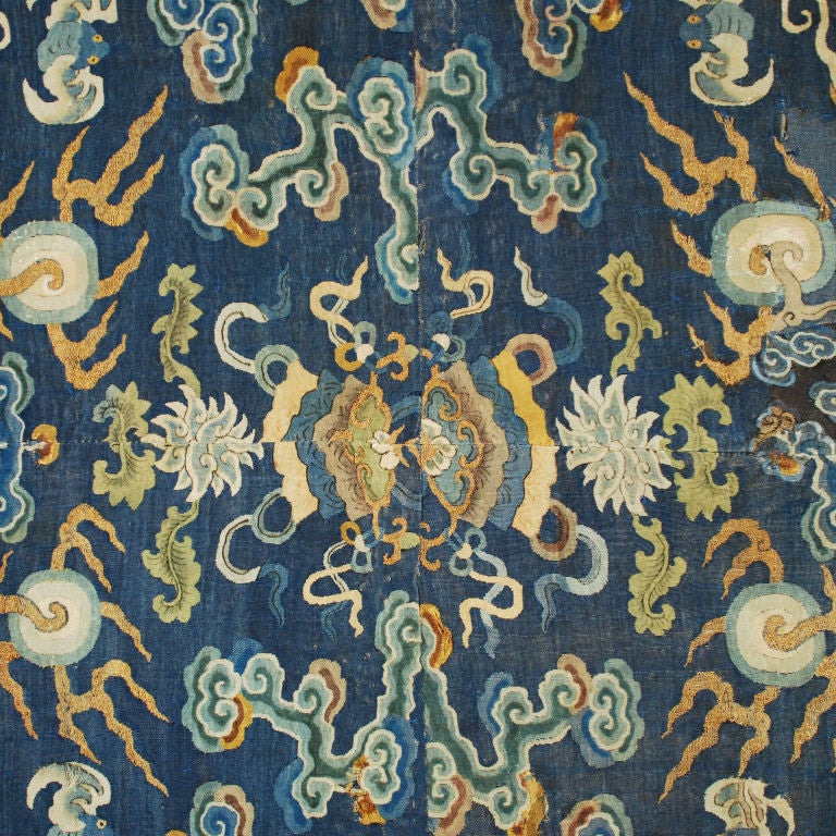 Early 19th Century Chinese Silk Embroidered Kesi Textile 1
