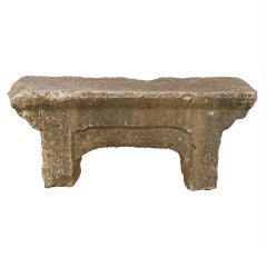 Antique Early 19th Century Chinese Stone Garden Bench