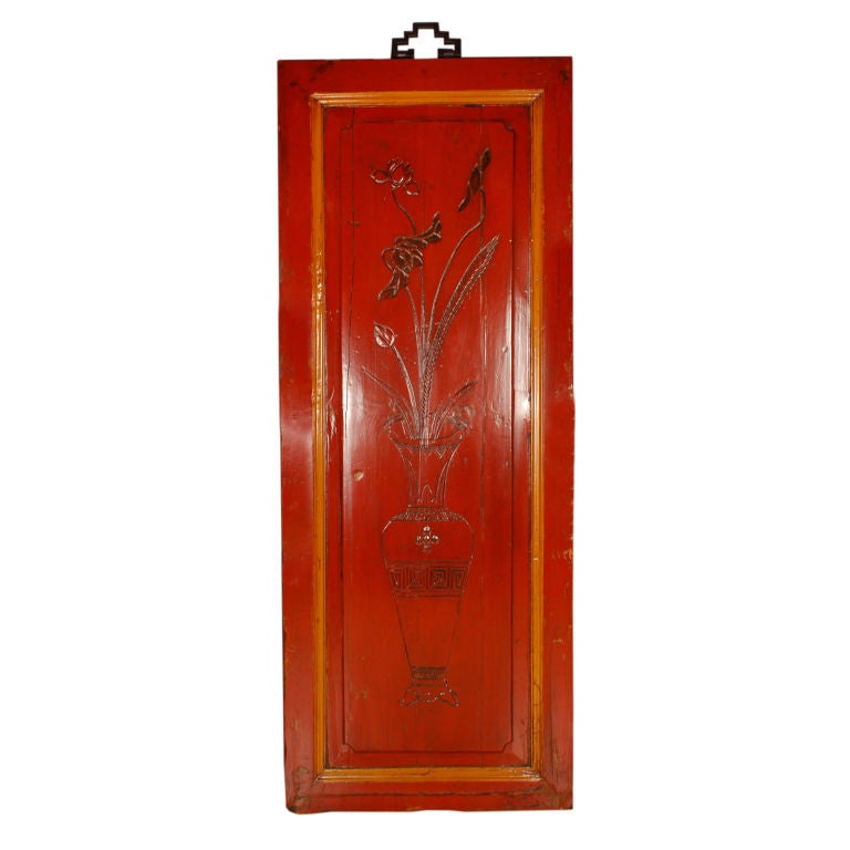 Pair of Early 20th Century Chinese Lacquered Panels