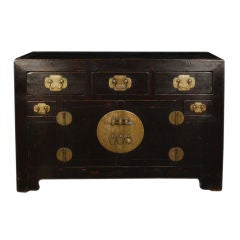 19th Century Chinese Five Drawer Two Door Coffer