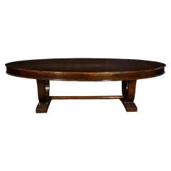 Vintage 20th Century Chinese Oval Dining Table