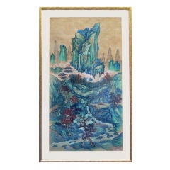 Antique "Jade Cave on an Immortal's Mountain" Painting