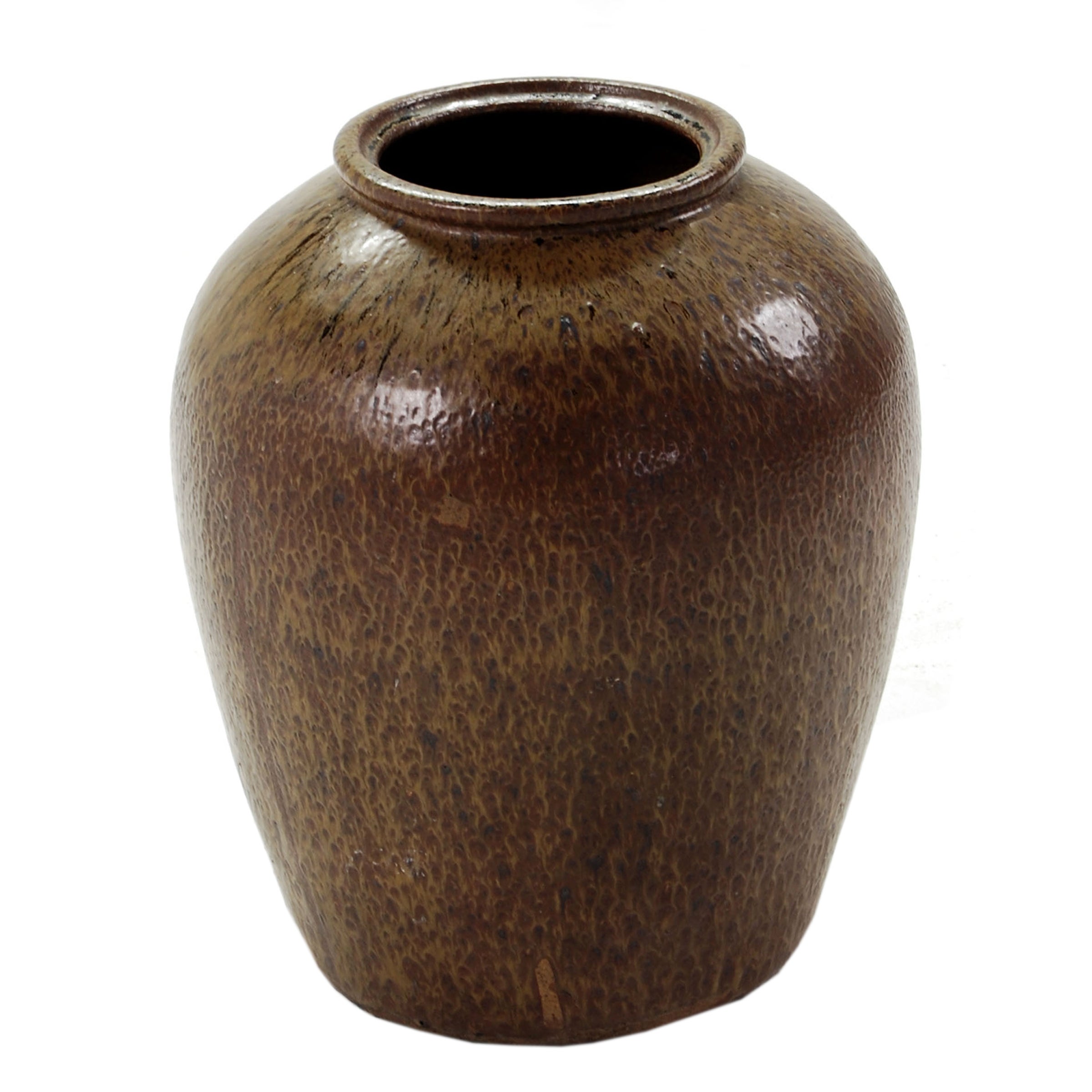 19th Century Chinese Brown Glazed Vase
