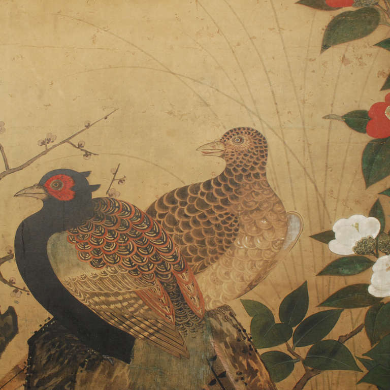 The Rinpa school played a key role in the indigenous Japanese artistic revival during the Edo period. The Rinpa school was started in the 17th century by Hon'ami Koetsu and Tawaraya Sotatsu who favored artistic themes that referenced nature and the