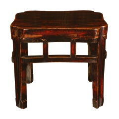 19th Century Chinese Lacquered Stool