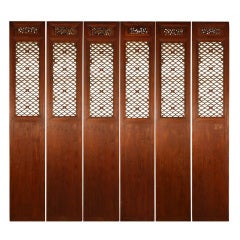 Set of Six 19th Century Chinese Courtyard Lattice Panels 11