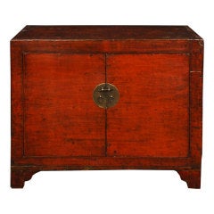 Antique 19th Century Chinese Red Lacquered Chest