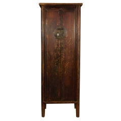 Antique 19th Century Chinese Tall and Narrow Cabinet