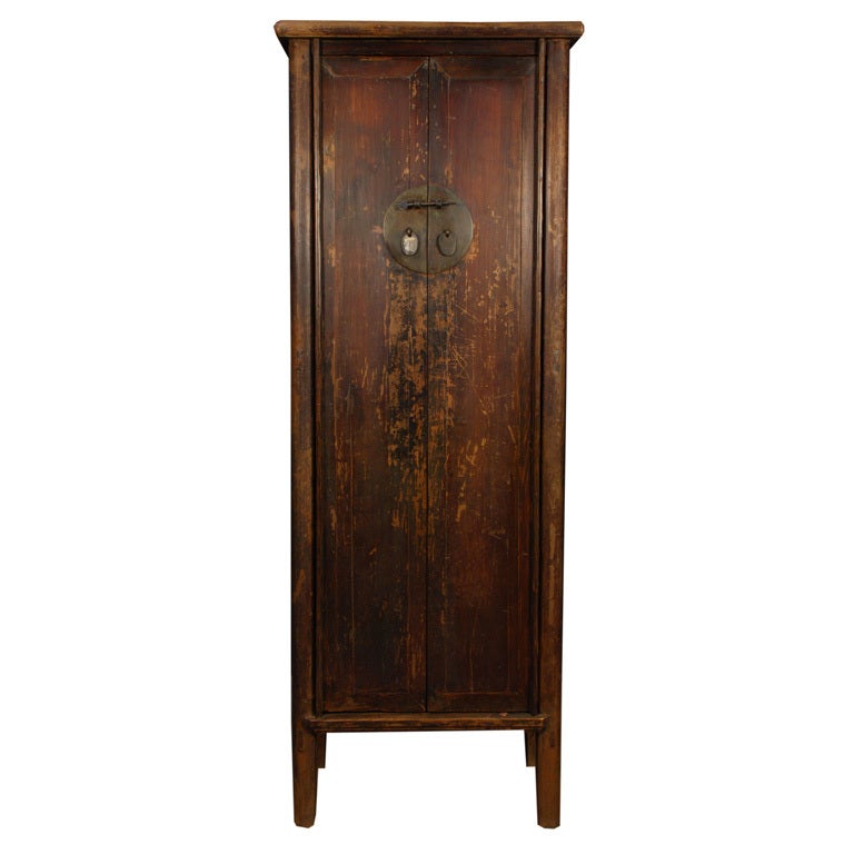 19th Century Chinese Tall and Narrow Cabinet