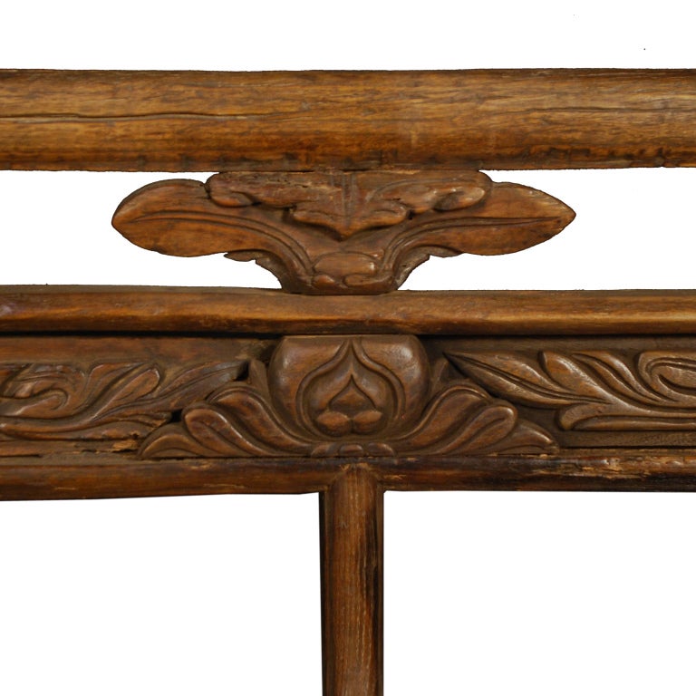 19th Century Provincial Chinese Village Bench In Excellent Condition In Chicago, IL