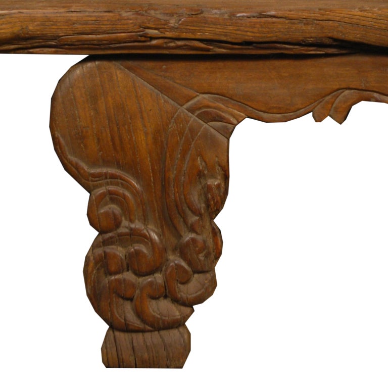 Elm 19th Century Provincial Chinese Village Bench