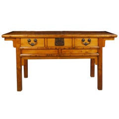 19th Century Chinese Peachwood Altar
