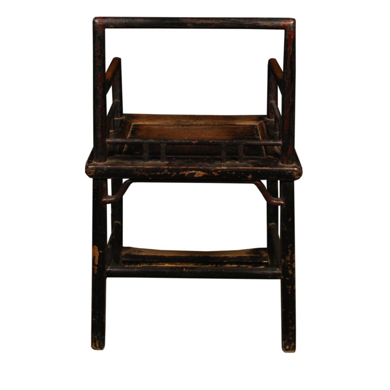 Pair of 19th Century Chinese Elmwood Chairs 1