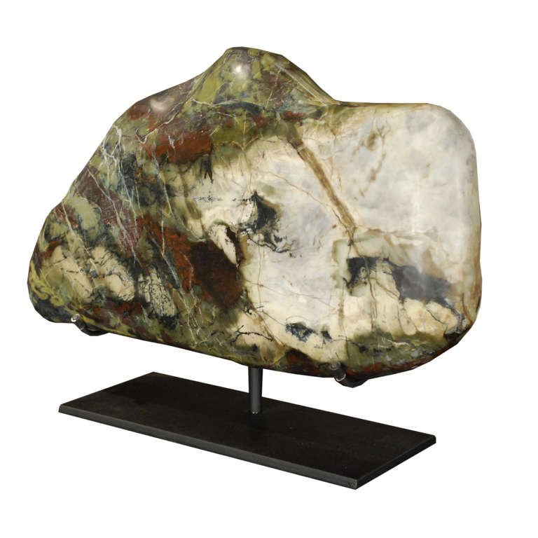 Chinese Meditation Stone on Stand