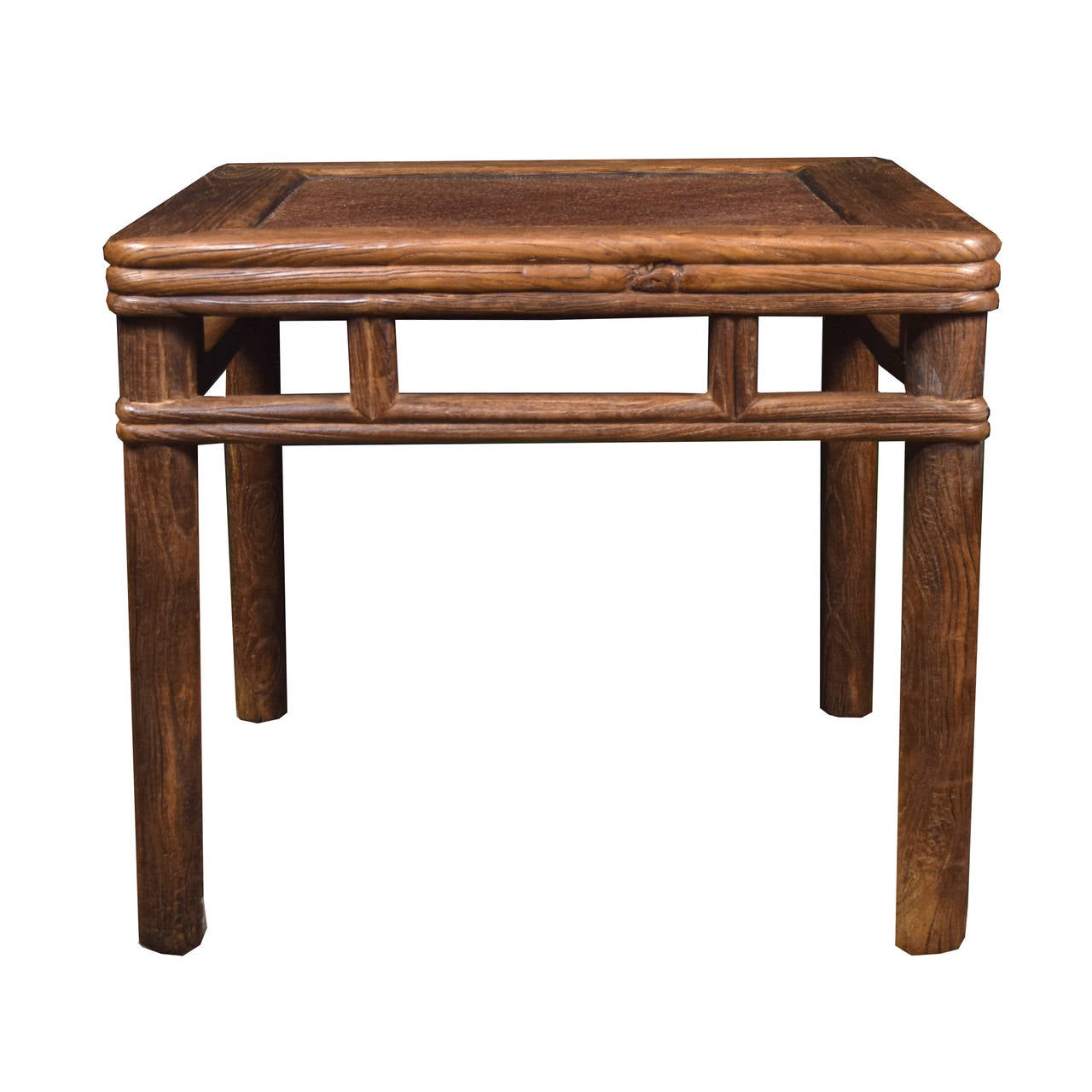 Pair of Rattan-Top Round Corner Feng Dengs