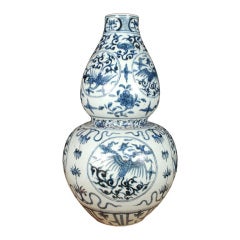 Blue and White Double Gourd Vase