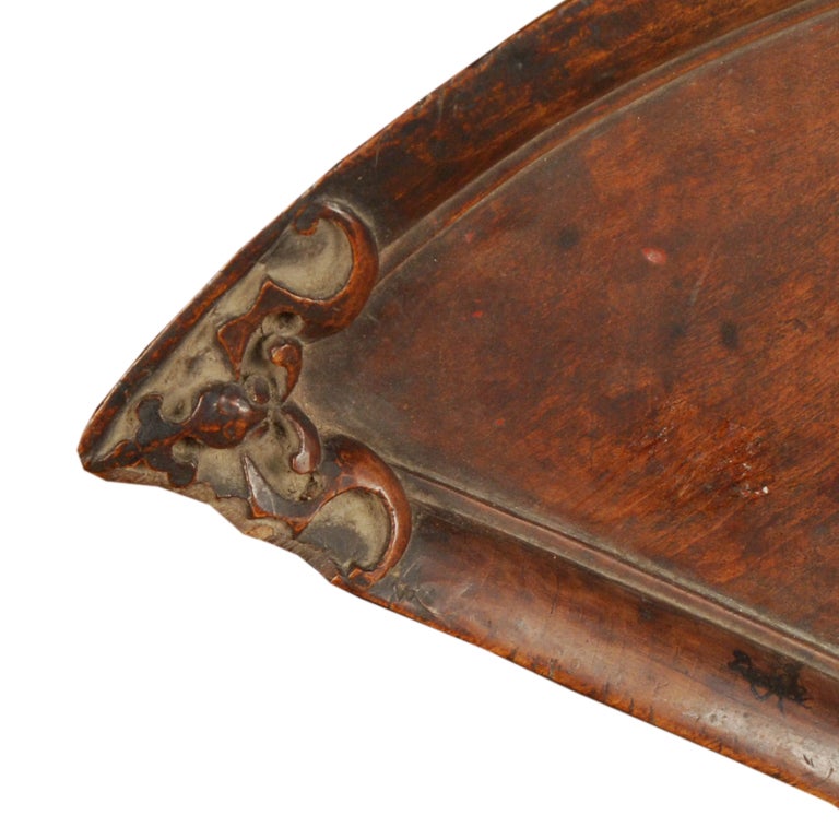 19th Century Chinese Fan Form Bat Tray