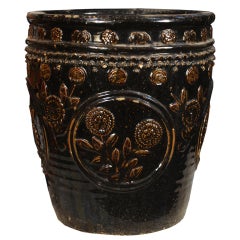 19th Century Chinese Floral Jar