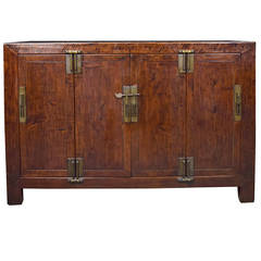 Antique Early 20th Century Four-Door Chest of Drawers