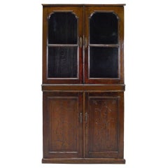 Early 20th Century Chinese Glass Front Book Cabinet