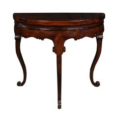 19th Century Chinese Demi Lune Table