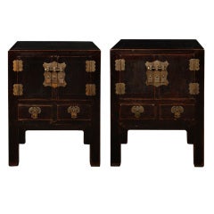 Antique Pair of 19th Century Chinese Kang Chests
