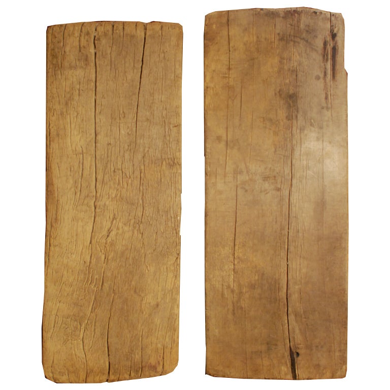 Pair of 18th Century Chinese Reclaimed Boards