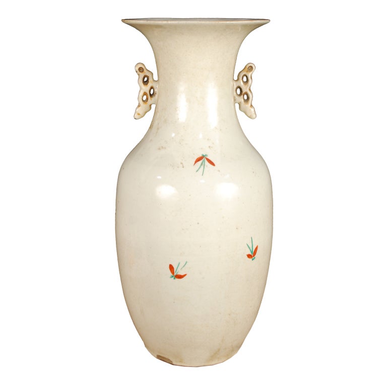 Porcelain 19th Century Chinese Phoenix Tail Vase