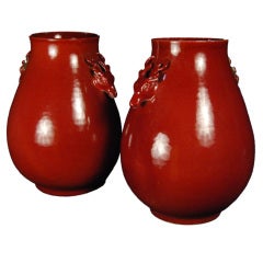 Pair of Sang-de-Boeuf Vases