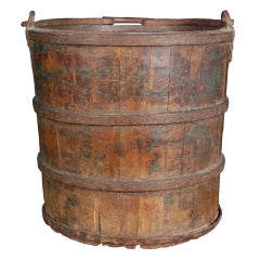 Antique Provincial Chinese Water Bucket