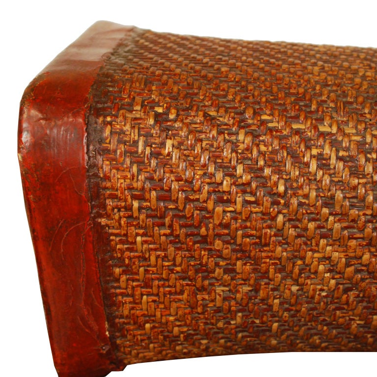 19th Century Chinese Bamboo Pillow on Stand at 1stdibs
