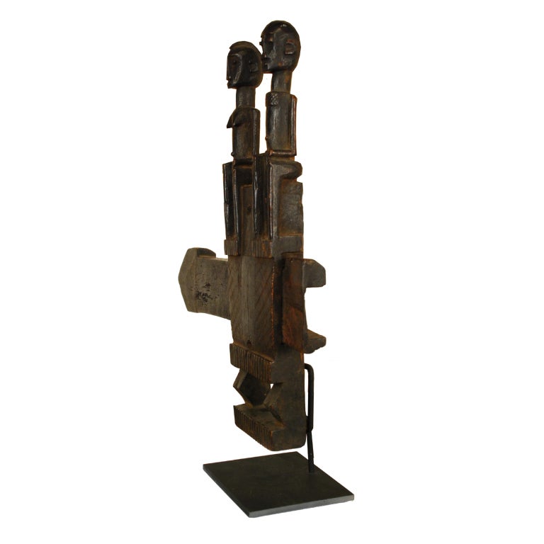 Early 20th Century Dogon Lock on Stand