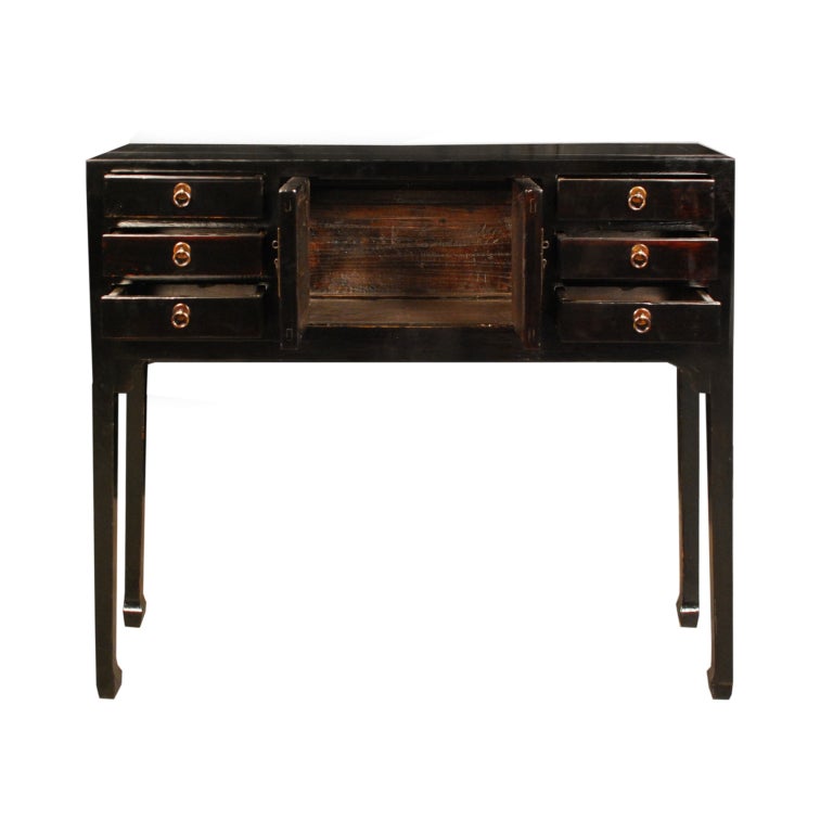 Petite 19th Century Chinese Six Drawer Altar Coffer
