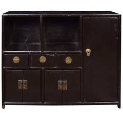 Antique 19th Century Chinese Petite Collector's Cabinet
