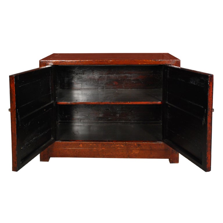 19th Century Chinese Red Lacquer Chest