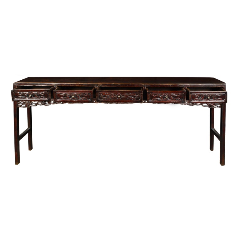 19th Century Chinese Lute Table