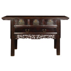 19th Century Chinese Four Drawer Altar Coffer