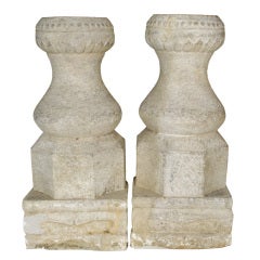 Pair of 20th Century Chinese Column Bases