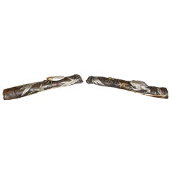 Pair of Mixed Metal Wrist Rests