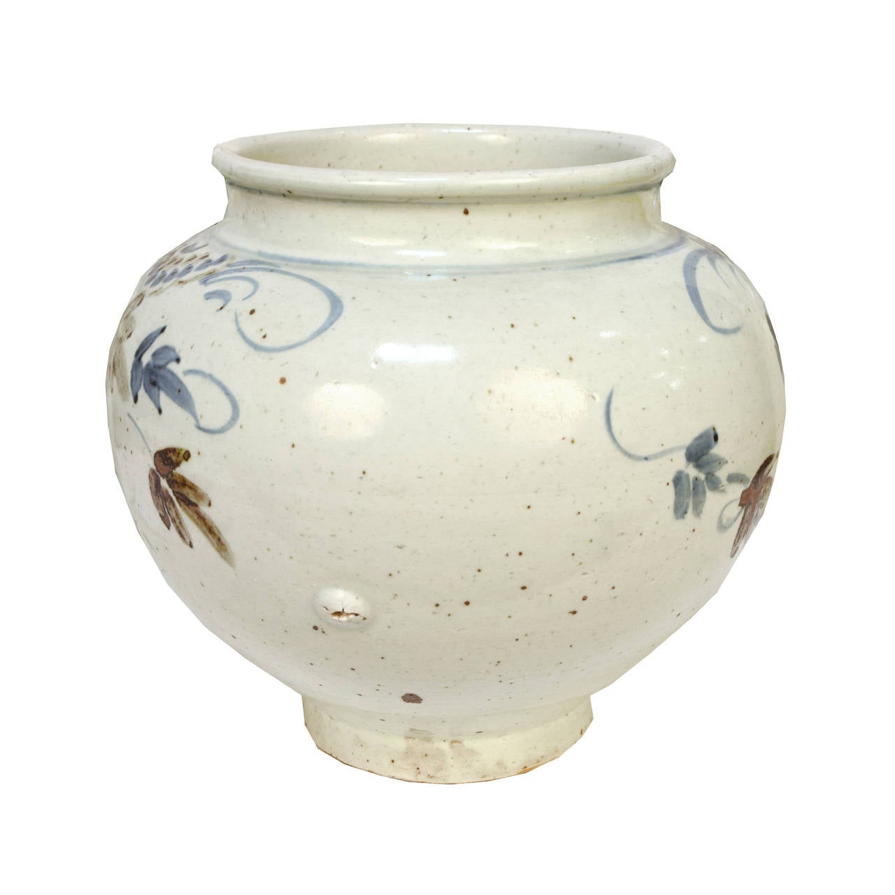 Chinese Korean Style Cobalt and Iron Painted Jar