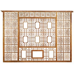 A Grand Early 20th Century Chinese Lattice Panel