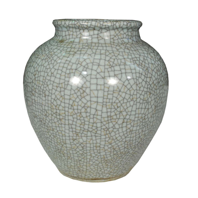 A beautiful crackle celadon jar from Southern China.

Pagoda Red Collection # BJC056