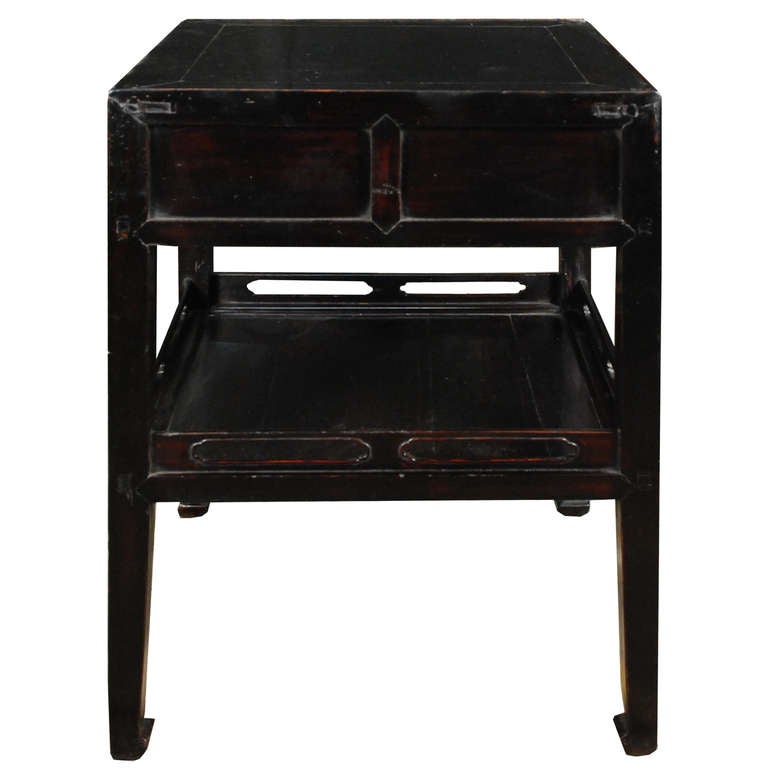 Elm Early 20th Century Chinese Table with Shelf