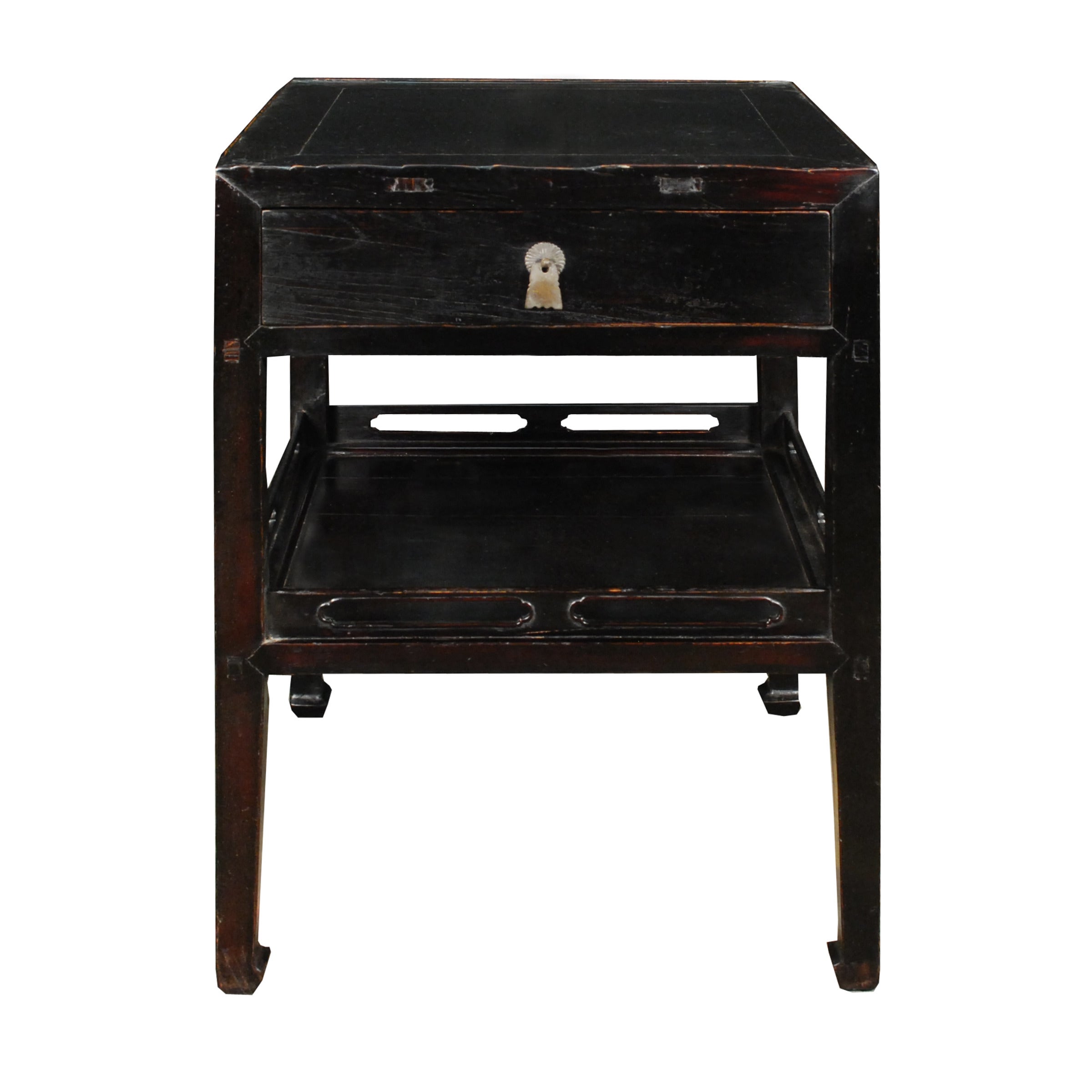 Early 20th Century Chinese Table with Shelf