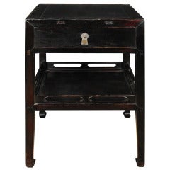 Early 20th Century Chinese Table with Shelf