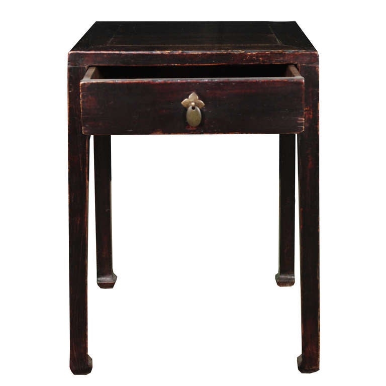 Early 20th Century Chinese Tall Table with Drawer In Excellent Condition In Chicago, IL