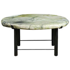 Chinese Greenery Stone Top Low Table